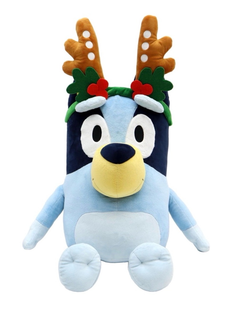 Jumbo Bluey Reindeer Plush Holiday Edition 24”